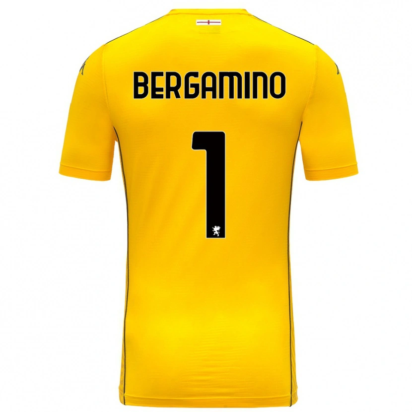 Danxen Homme Giovanni Bergamino #1 Maillot de Gardien Jaune Foncé Noir 2025/26 T-shirt