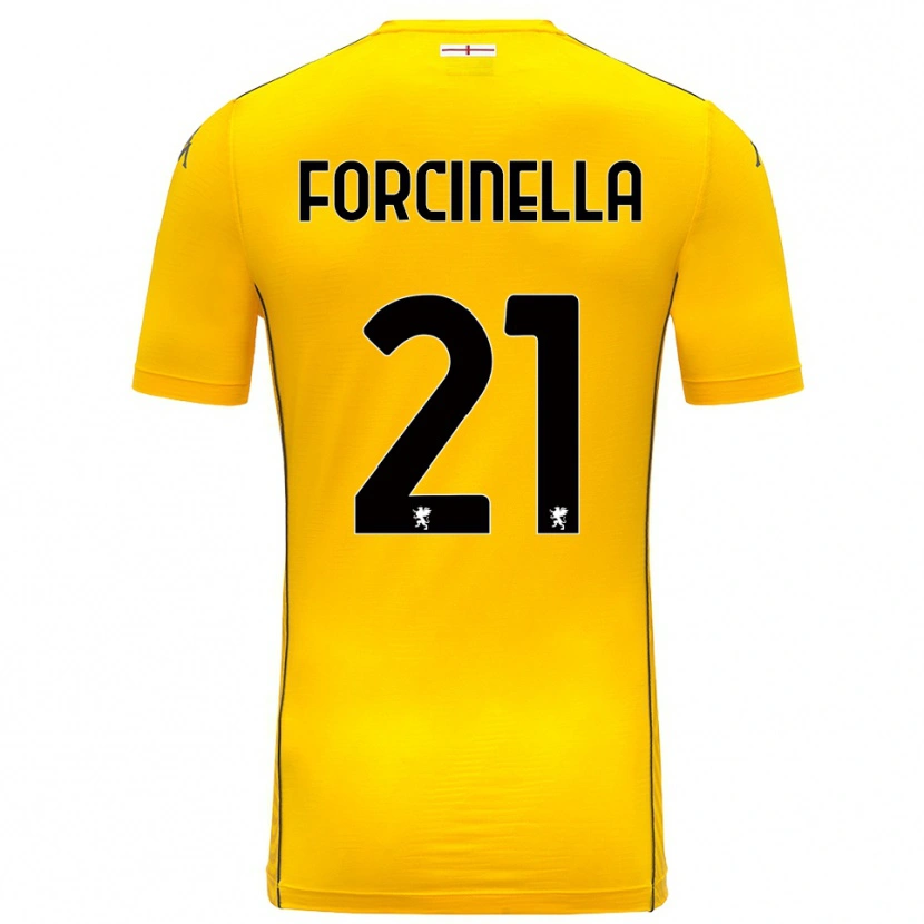 Danxen Homme Camilla Forcinella #21 Maillot de Gardien Jaune Foncé Noir 2025/26 T-shirt