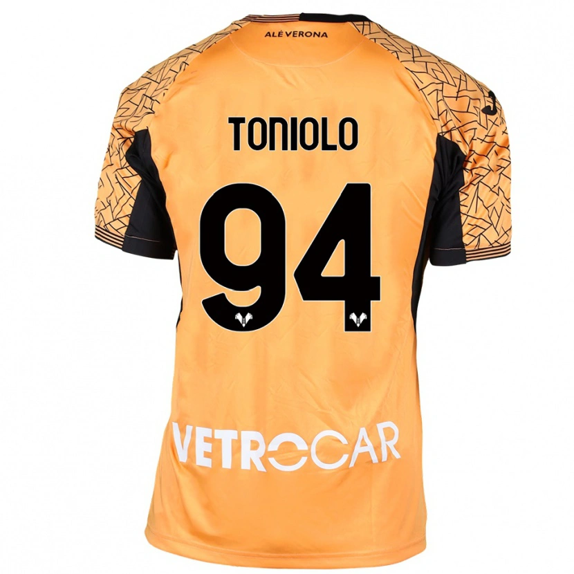 Danxen Homme Giacomo Toniolo #94 Maillot de Gardien Orange Noir Blanc 2025/26 T-shirt