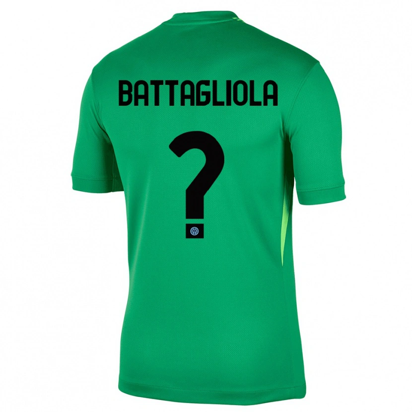 Danxen Homme Lorenzo Battagliola #0 Maillot de Gardien Vert Clair Noir 2025/26 T-shirt