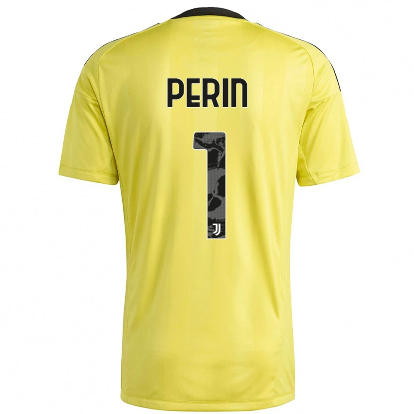 Danxen Homme Mattia Perin #1 Maillot de Gardien Blanc Jaune 2025/26 T-shirt