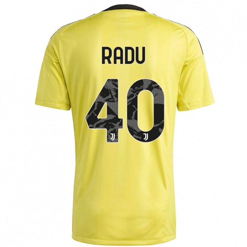 Danxen Homme Riccardo Radu #40 Maillot de Gardien Blanc Jaune 2025/26 T-shirt
