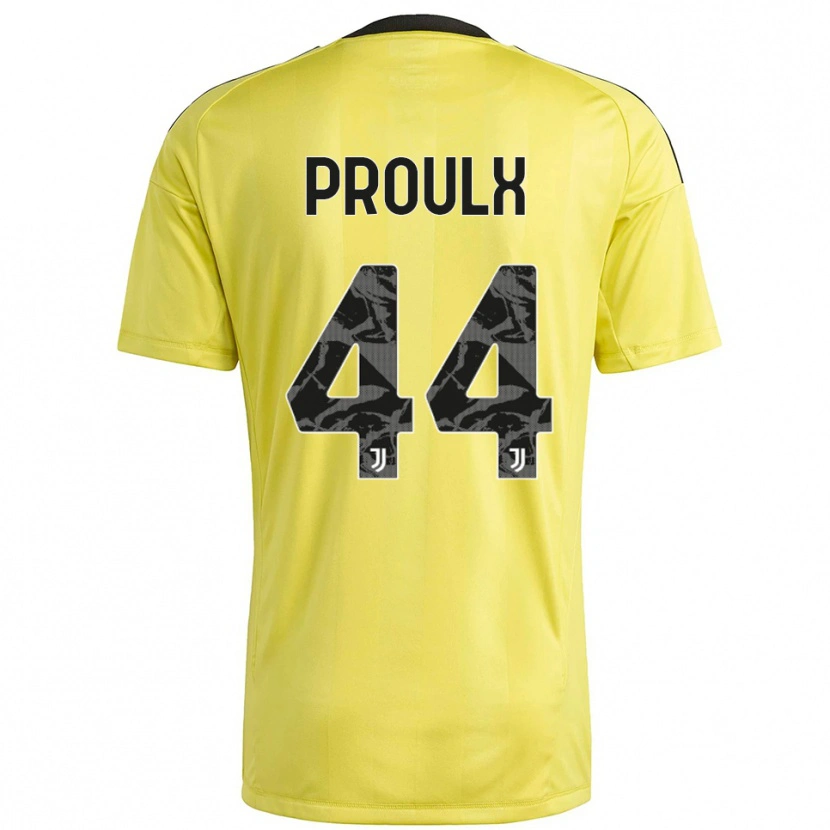 Danxen Homme Lysianne Proulx #44 Maillot de Gardien Blanc Jaune 2025/26 T-shirt