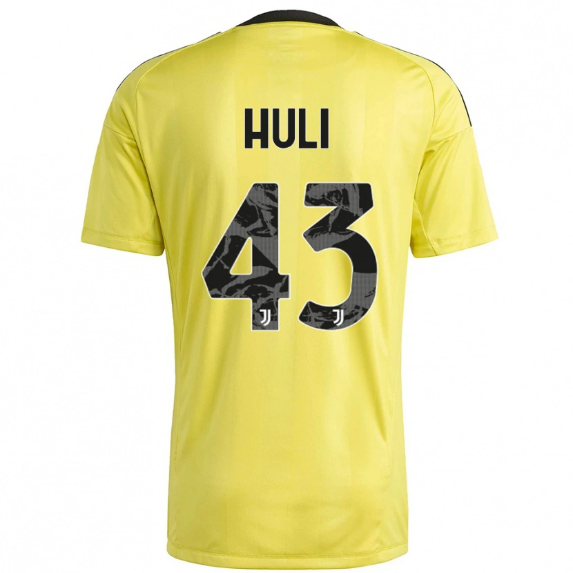 Danxen Homme Raffaele Huli #43 Maillot de Gardien Blanc Jaune 2025/26 T-shirt