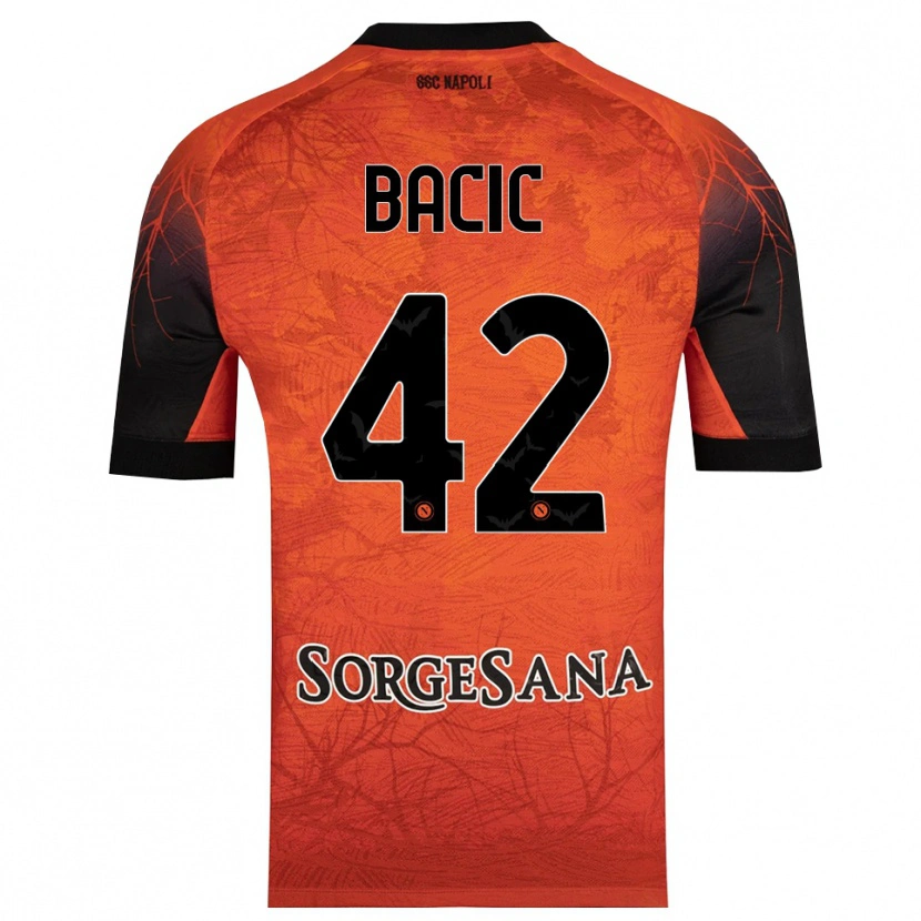 Danxen Homme Doris Bačić #42 Maillot de Gardien Orange Rouge Noir 2025/26 T-shirt