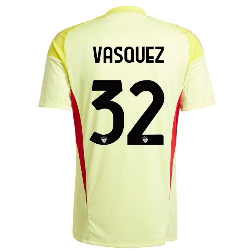 Danxen Homme Devis Vásquez #32 Maillot de Gardien Jaune Clair Orange 2025/26 T-shirt