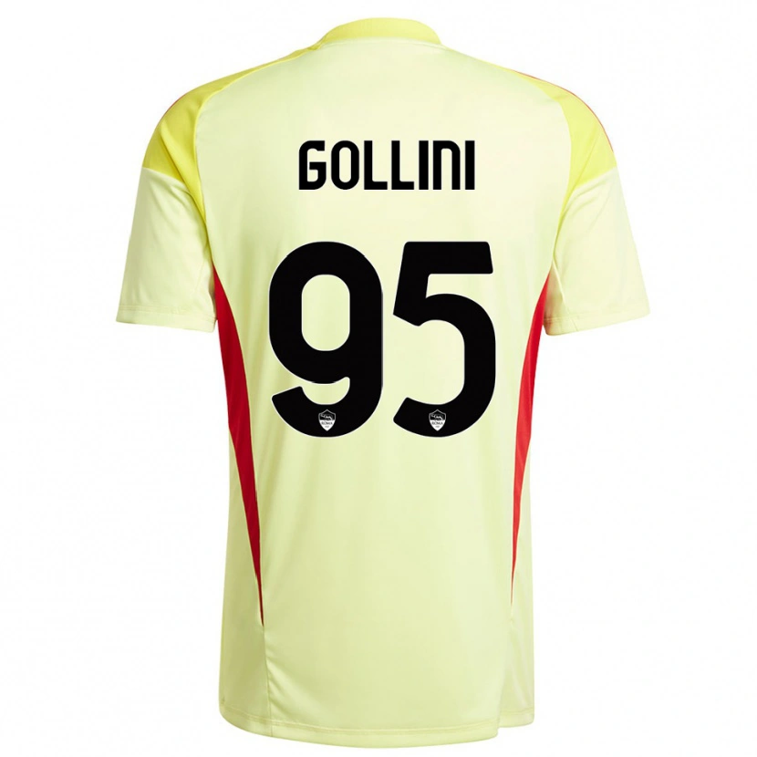 Danxen Homme Pierluigi Gollini #95 Maillot de Gardien Jaune Clair Orange 2025/26 T-shirt