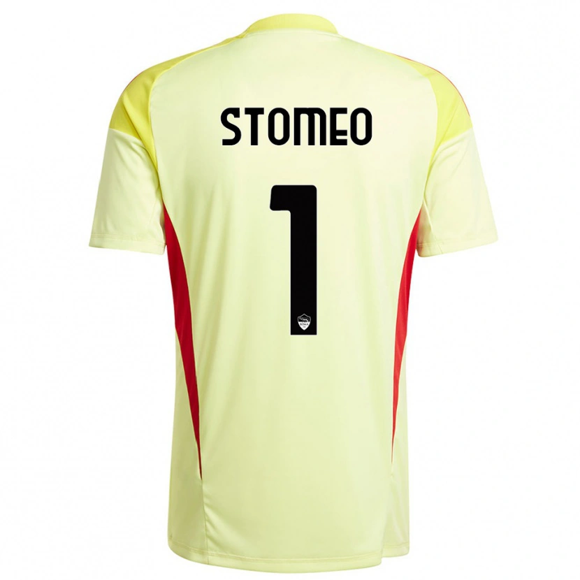 Danxen Homme Giorgio Stomeo #1 Maillot de Gardien Jaune Clair Orange 2025/26 T-shirt