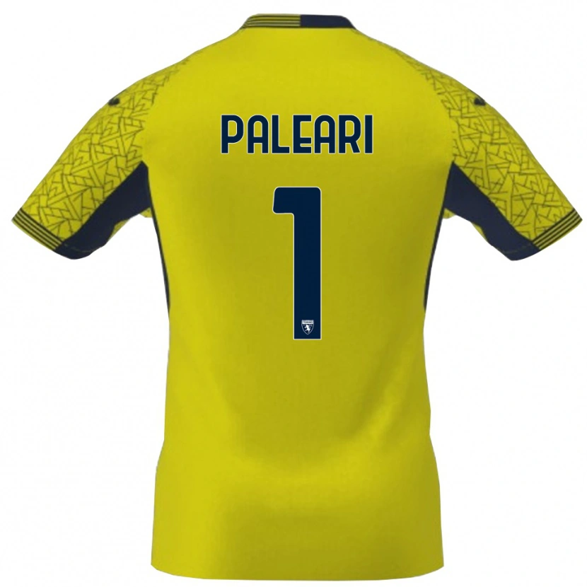 Danxen Homme Alberto Paleari #1 Maillot de Gardien Jaune Noir 2025/26 T-shirt