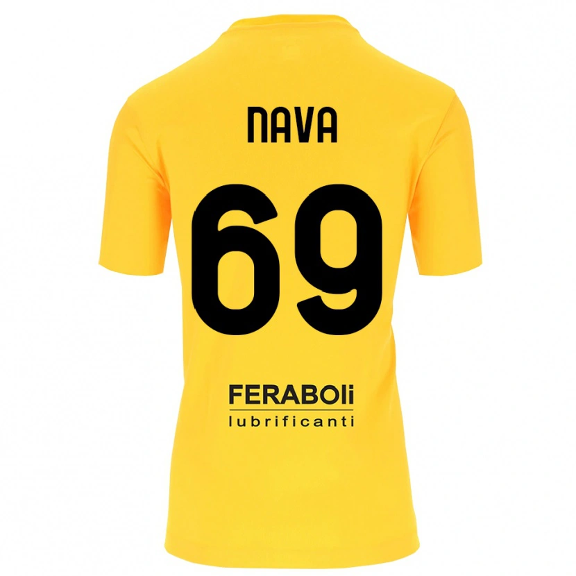 Danxen Homme Lapo Nava #69 Maillot de Gardien Jaune Noir 2025/26 T-shirt