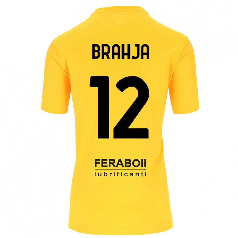 Danxen Homme Thomas Brahja #12 Maillot de Gardien Jaune Noir 2025/26 T-shirt