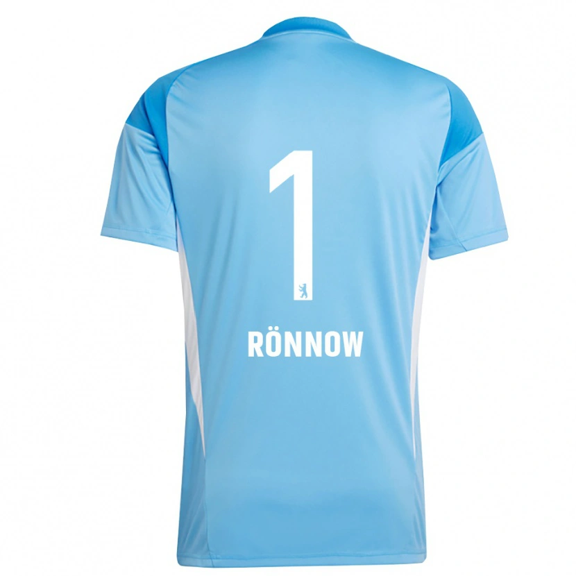 Danxen Homme Frederik Rönnow #1 Maillot de Gardien Bleu Noir 2025/26 T-shirt