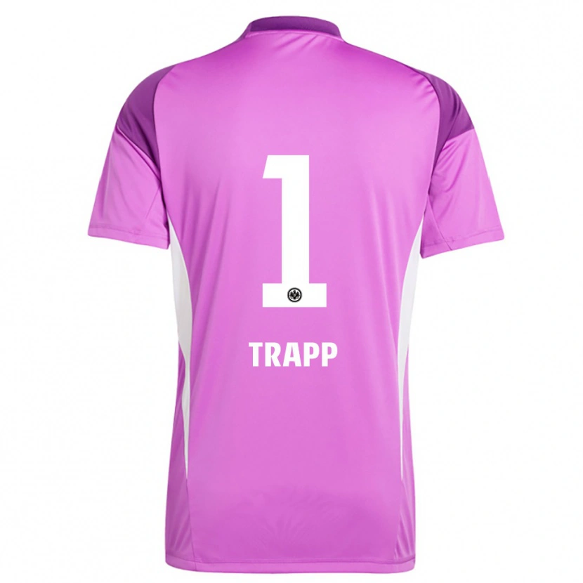 Danxen Homme Kevin Trapp #1 Maillot de Gardien Blanc Lilas 2025/26 T-shirt