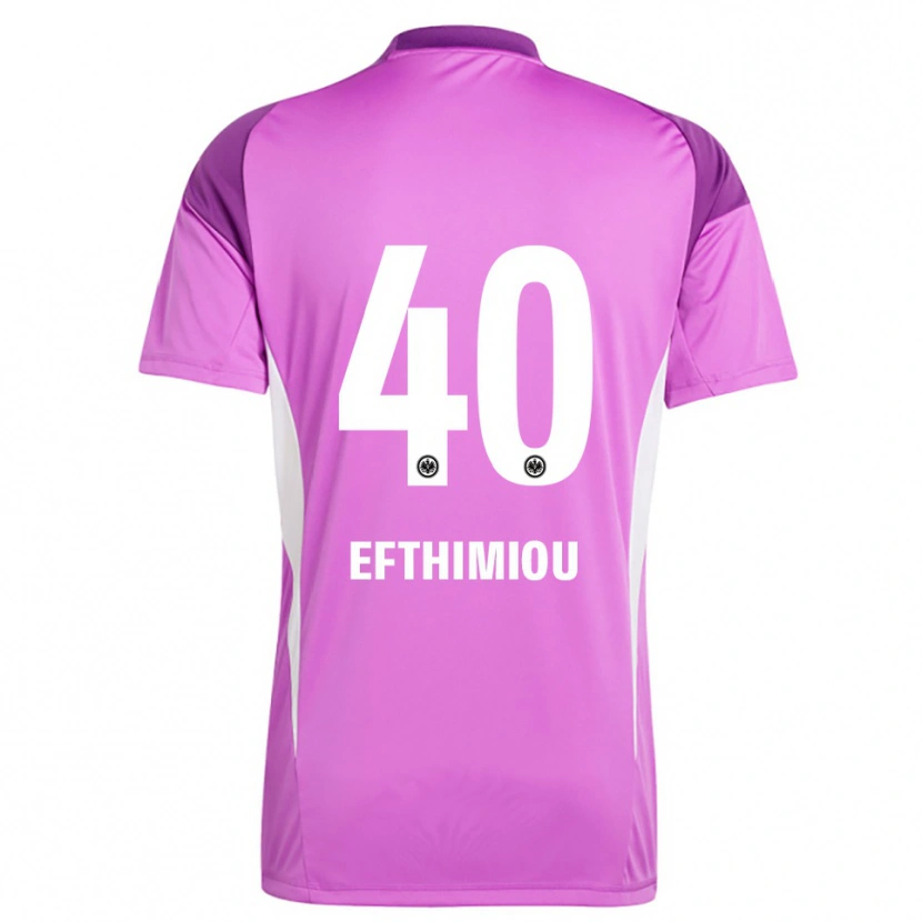 Danxen Homme Sissis Efthimiou #40 Maillot de Gardien Blanc Lilas 2025/26 T-shirt