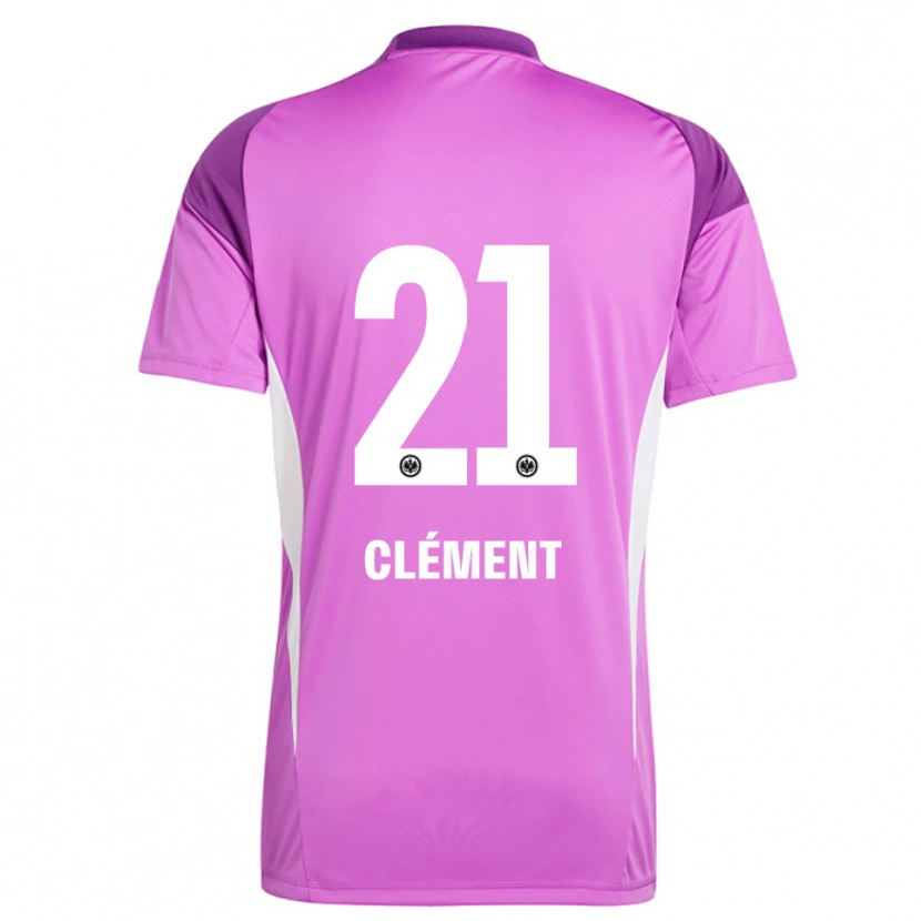 Danxen Homme Noah Clément #21 Maillot de Gardien Blanc Lilas 2025/26 T-shirt