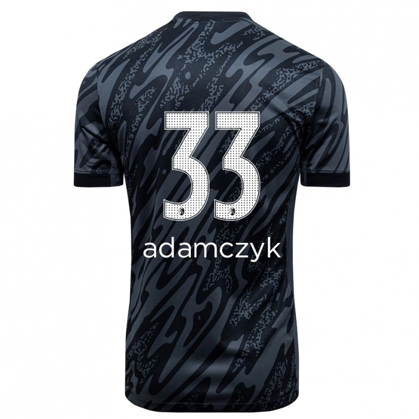 Danxen Homme Rebecca Adamczyk #33 Maillot de Gardien Noir Blanc 2025/26 T-shirt
