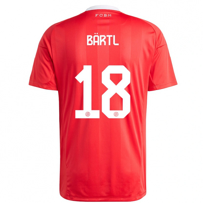 Danxen Homme Jannis Bärtl #18 Maillot de Gardien Rouge Blanc 2025/26 T-shirt