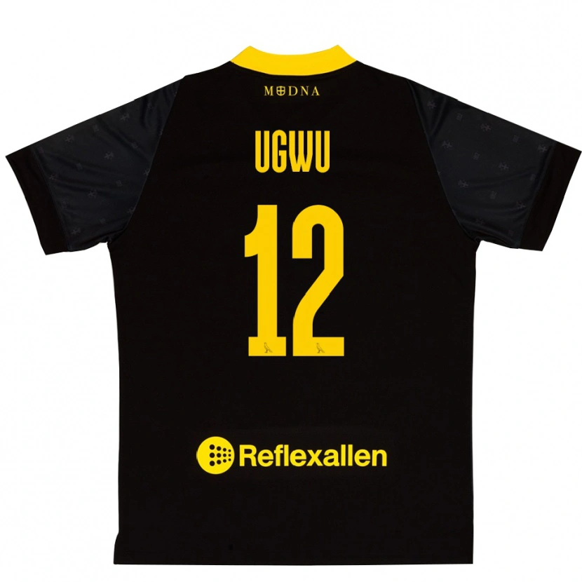 Danxen Homme Ferdinand Ugwu #12 Maillot de Gardien Noir Jaune 2025/26 T-shirt