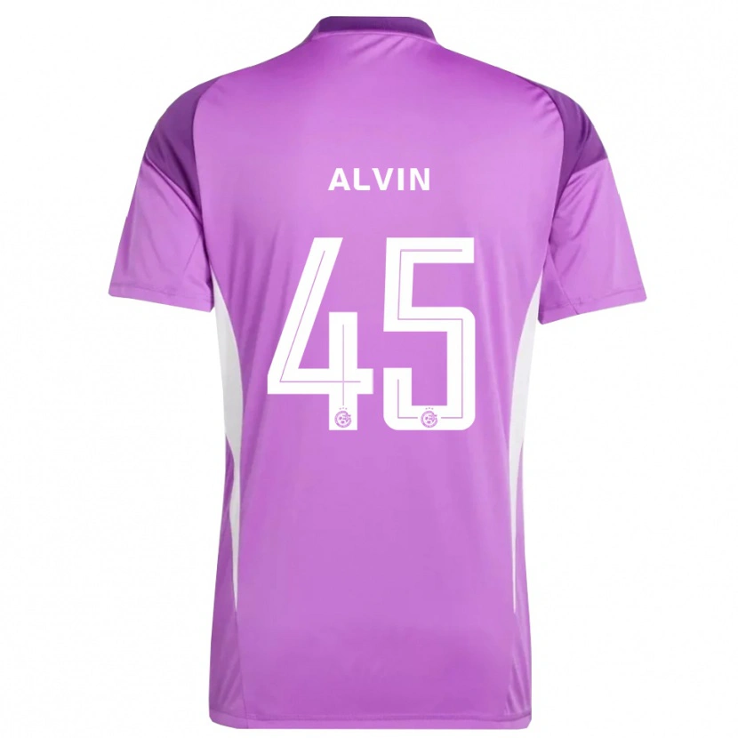 Danxen Homme Glenn Alvin #45 Maillot de Gardien Lilas Violet 2025/26 T-shirt
