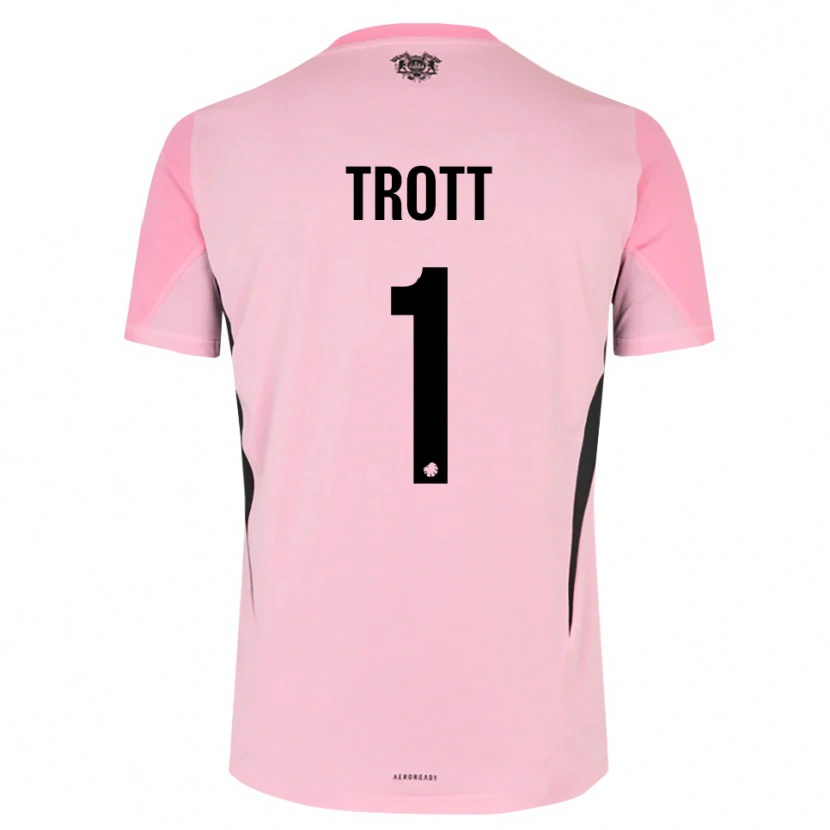 Danxen Homme Nathan Trott #1 Maillot de Gardien Noir Rose 2025/26 T-shirt
