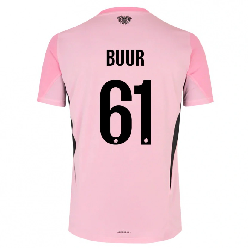 Danxen Homme Oscar Buur #61 Maillot de Gardien Noir Rose 2025/26 T-shirt