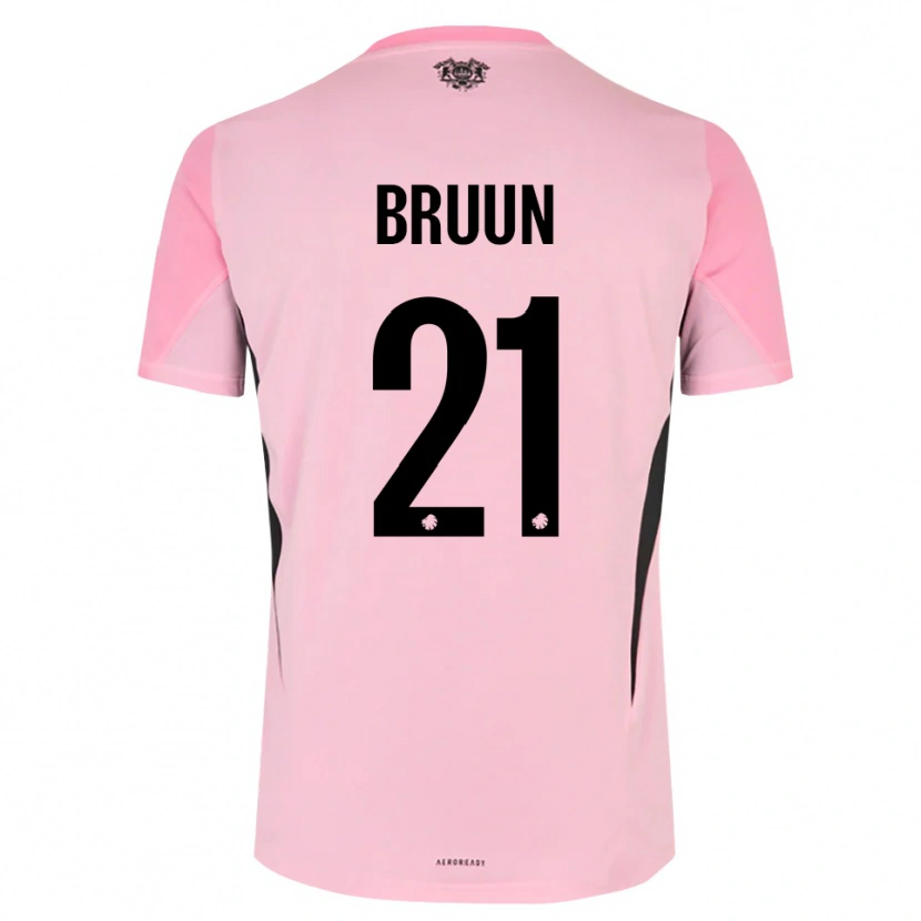 Danxen Homme Alfred Bruun #21 Maillot de Gardien Noir Rose 2025/26 T-shirt