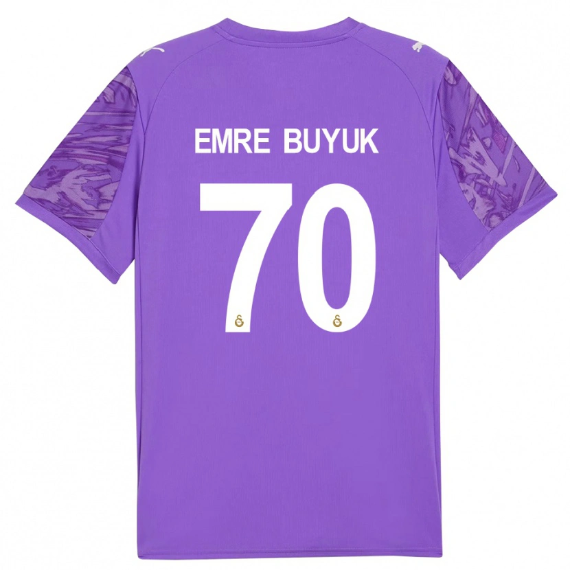 Danxen Homme Enes Emre Büyük #70 Maillot de Gardien Blanc Violet 2025/26 T-shirt