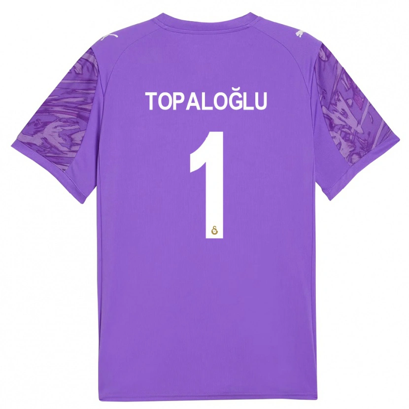 Danxen Homme Eren Topaloğlu #1 Maillot de Gardien Blanc Violet 2025/26 T-shirt