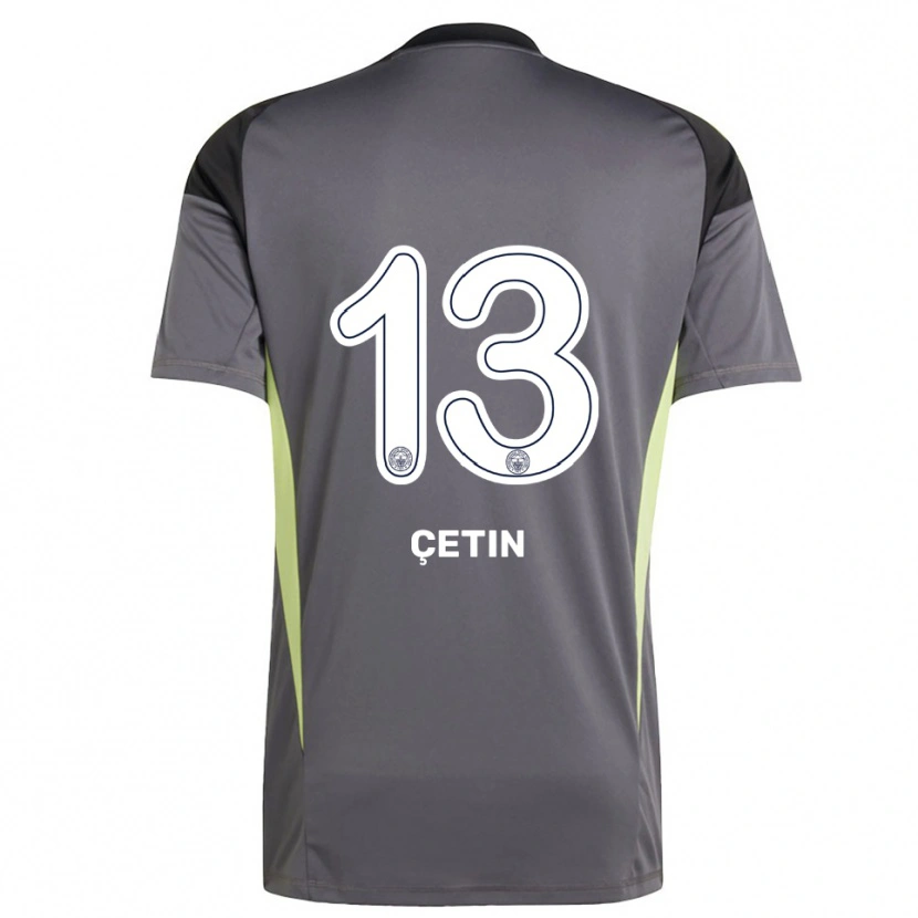 Danxen Homme Tarık Çetin #13 Maillot de Gardien Gris Anthracite Noir 2025/26 T-shirt