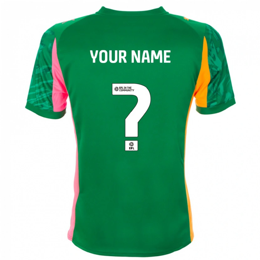 Danxen Femme Blackpool FC Maillot de Gardien Orange Vert 2025/26 T-shirt