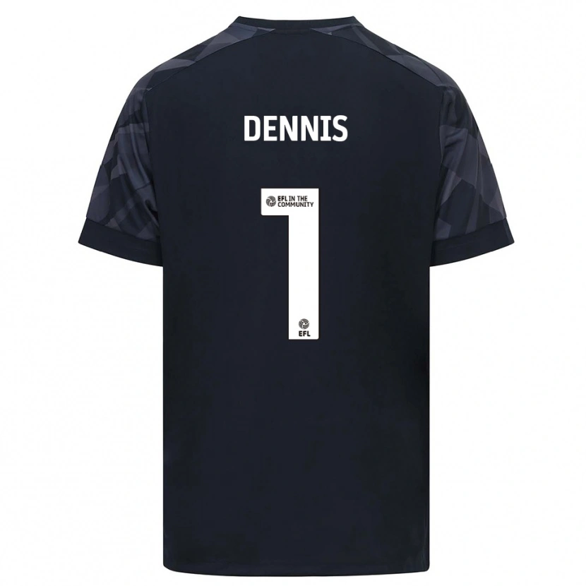 Danxen Femme Jake Dennis #1 Maillot de Gardien Noir Blanc 2025/26 T-shirt