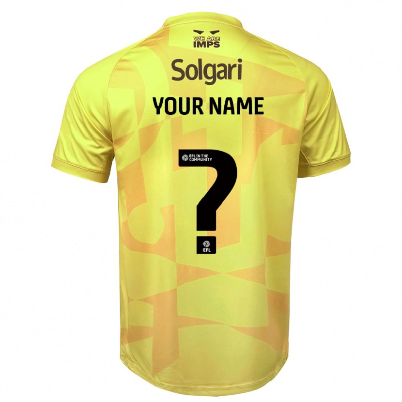 Danxen Femme Lincoln City Maillot de Gardien Noir Jaune 2025/26 T-shirt