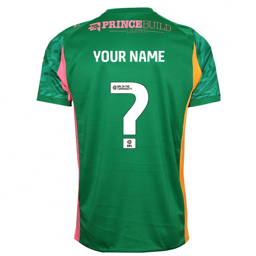 Danxen Femme Peterborough United Maillot de Gardien Rose Vert 2025/26 T-shirt