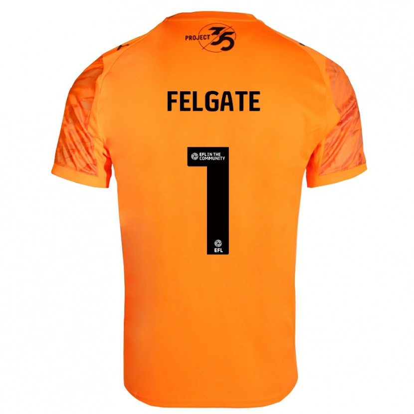 Danxen Femme Lily Felgate #1 Maillot de Gardien Noir Orange 2025/26 T-shirt