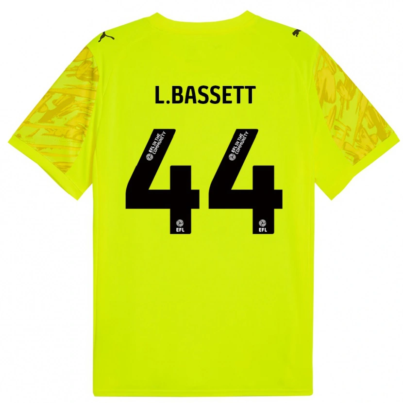 Danxen Femme Louis Bassett #44 Maillot de Gardien Vert Fluorescent Noir 2025/26 T-shirt