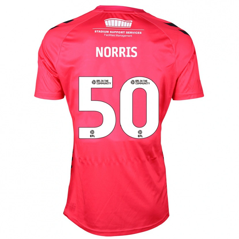 Danxen Femme Will Norris #50 Maillot de Gardien Blanc Rouge 2025/26 T-shirt