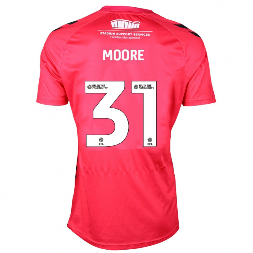 Danxen Femme Stuart Moore #31 Maillot de Gardien Blanc Rouge 2025/26 T-shirt