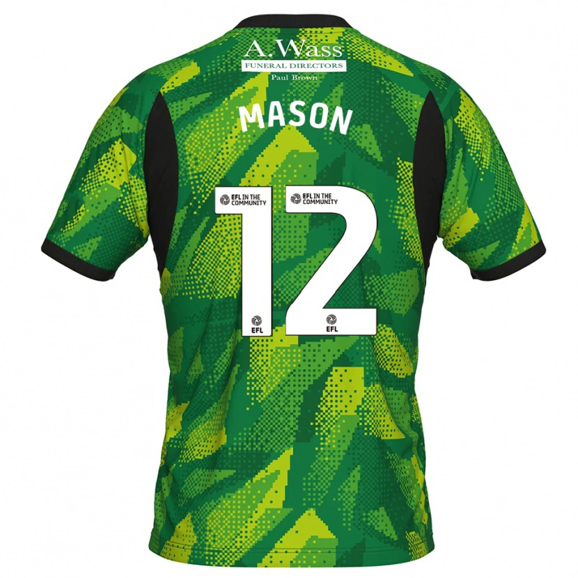 Danxen Femme Owen Mason #12 Maillot de Gardien Noir Vert 2025/26 T-shirt