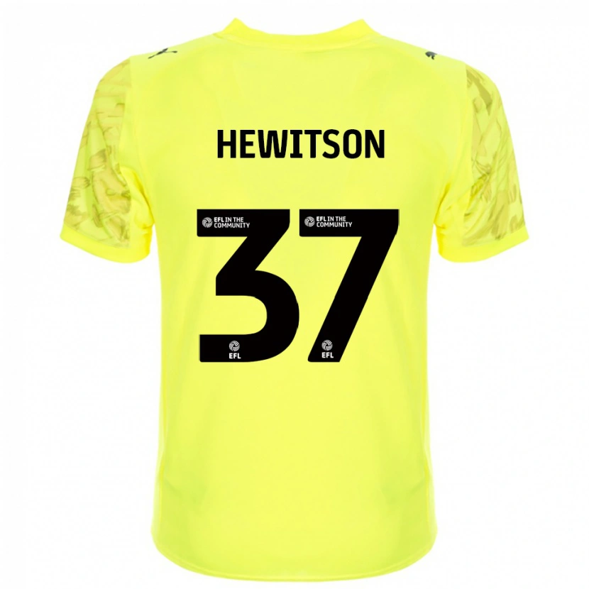 Danxen Femme Luke Hewitson #37 Maillot de Gardien Noir Jaune 2025/26 T-shirt