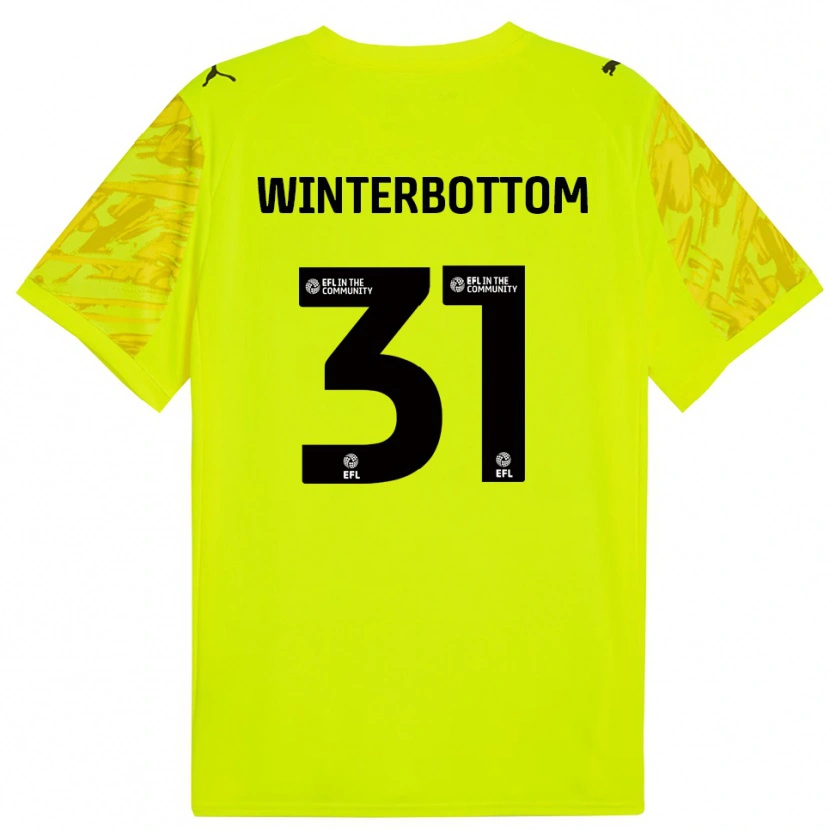 Danxen Femme Ben Winterbottom #31 Maillot de Gardien Noir Jaune 2025/26 T-shirt