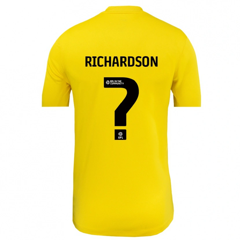 Danxen Femme Dani Richardson #0 Maillot de Gardien Noir Jaune 2025/26 T-shirt