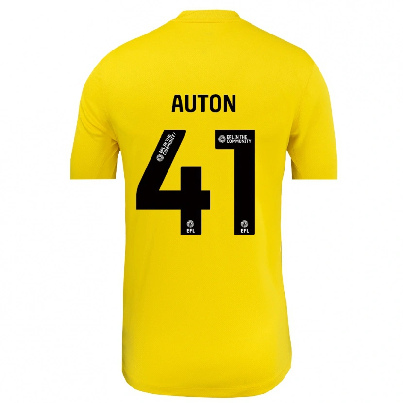 Danxen Femme Sebastian Auton #41 Maillot de Gardien Noir Jaune 2025/26 T-shirt