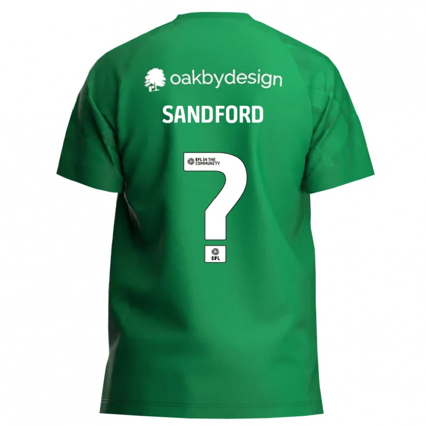 Danxen Femme Claudia Sandford #0 Maillot de Gardien Vert Blanc 2025/26 T-shirt