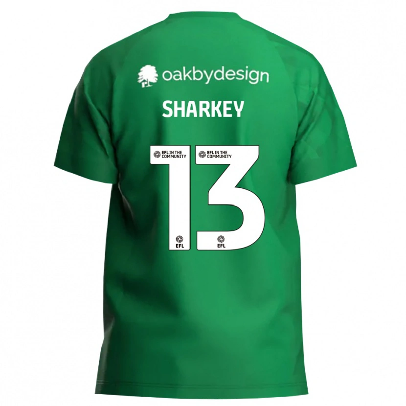 Danxen Femme Toby Sharkey #13 Maillot de Gardien Vert Blanc 2025/26 T-shirt