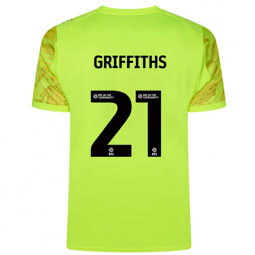 Danxen Femme Harry Griffiths #21 Maillot de Gardien Vert Fluorescent 2025/26 T-shirt