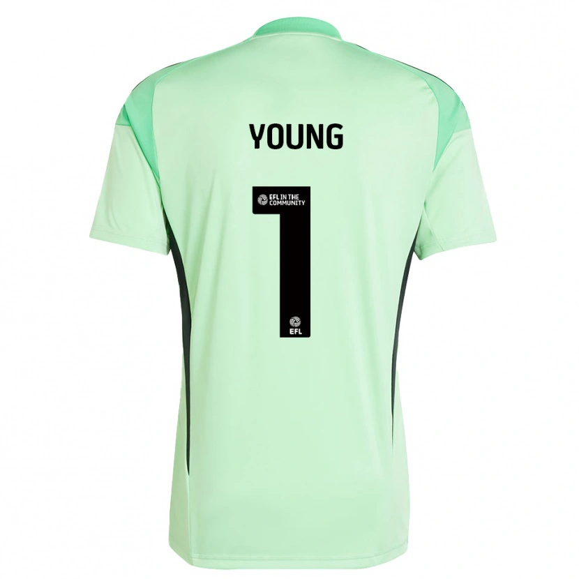 Danxen Femme Matthew Young #1 Maillot de Gardien Noir Vert Clair 2025/26 T-shirt