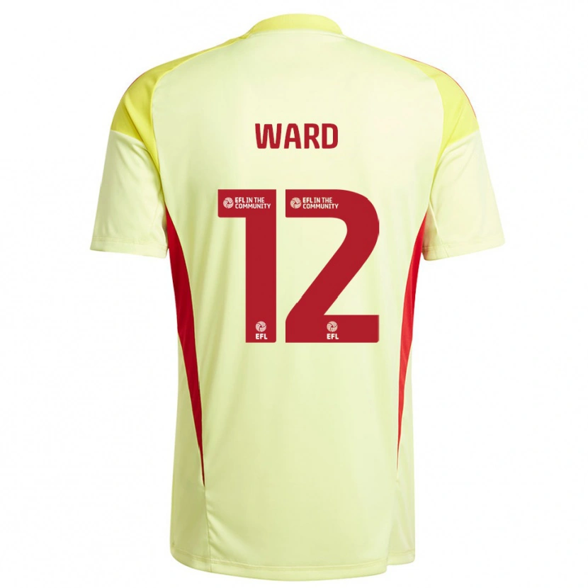 Danxen Femme Lewis Ward #12 Maillot de Gardien Jaune Pâle 2025/26 T-shirt