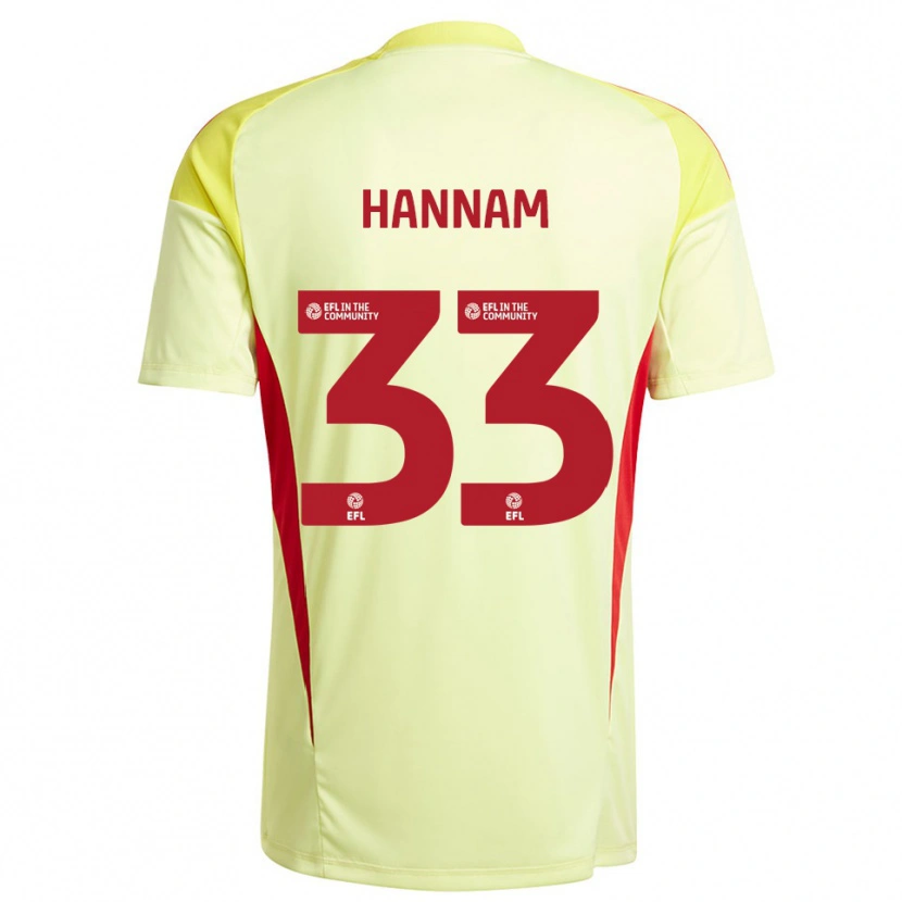 Danxen Femme Shawna Hannam #33 Maillot de Gardien Jaune Pâle 2025/26 T-shirt
