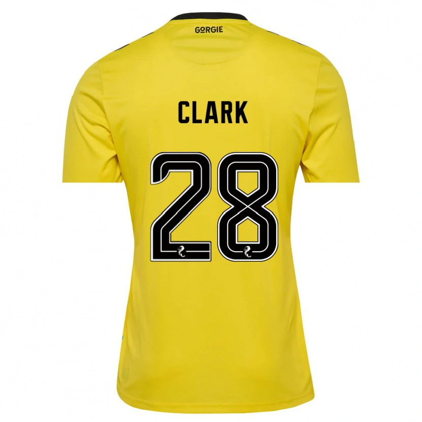 Danxen Femme Zander Clark #28 Maillot de Gardien Noir Rouge Jaune 2025/26 T-shirt