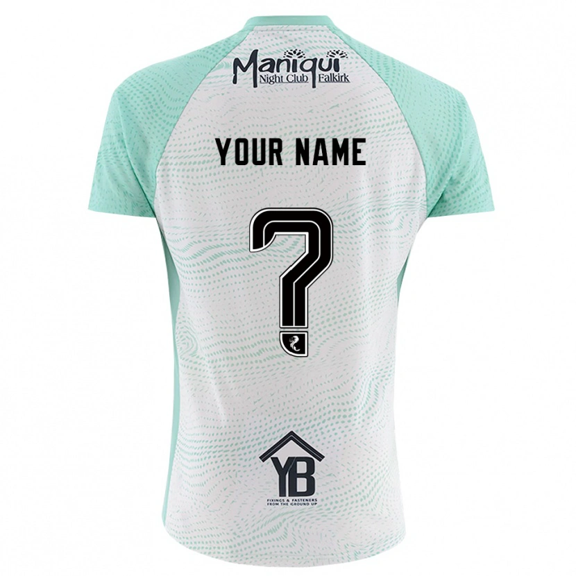 Danxen Femme Falkirk FC Maillot de Gardien Noir Blanc 2025/26 T-shirt